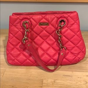Pink Quilted Kate Spade Bag